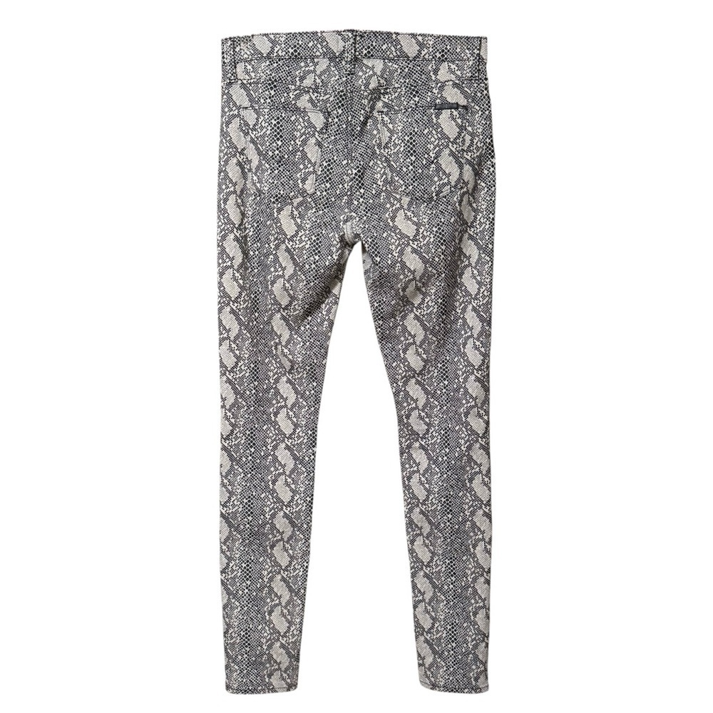 Hudson Nico Midrise Snake Print Super Skinny Pants Gray Black Size 27 - Picture 2 of 6